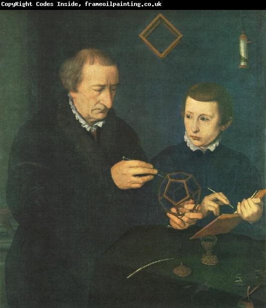 NEUFCHATEL Nicolas Portrait of Johannes Neudorfer and his Son
